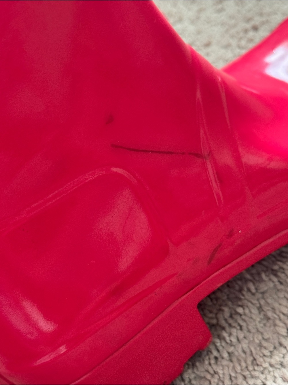 Hot Pink Gloss Short Hunter Rain Boots - Picture 6 of 9